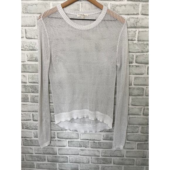 Moon & Meadow Metallic White Sweater - Picture 1 of 6